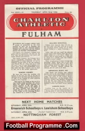 Charlton Athletic v Fulham 1959