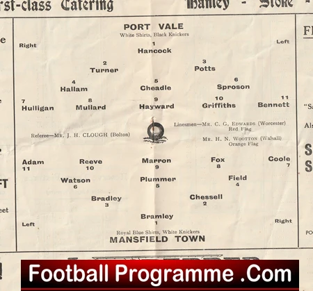 Port Vale v Mansfield Town 1952 - Image 3