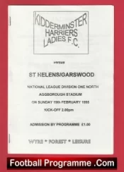 Kidderminster Harriers Ladies v St Helens Garswood 1995 – Womens Football