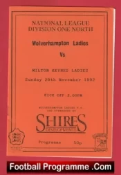 Wolverhampton Ladies v Milton Keynes 1992 – Womens Football