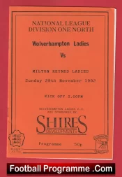 Wolverhampton Ladies v Milton Keynes 1992 – Womens Football
