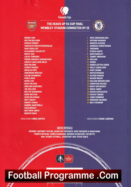 Arsenal v Chelsea 2020 - FA Cup Final Wembley August ! - Image 3