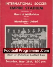 Heart Of Midlothian v Manchester United 1959 – Hearts Vancouver Canada