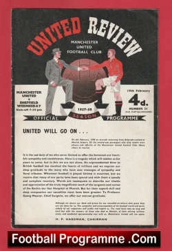  Tottenham Hotspur v Manchester United 1958 - Man Utd Munich Season Football Programme .COM Football Programmes Memorabilia