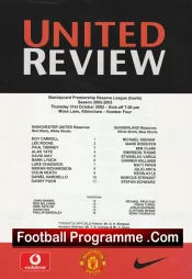 Manchester United v Sunderland 2002 – Reserves Match