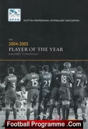 Scotland Player Of The Year Awards Programme 2004/05 Multi Signed Celtic