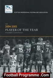 Scotland Player Of The Year Awards Programme 2004/05 Multi Signed Celtic