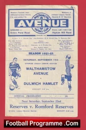 Walthamstow Avenue v Dulwich Hamlet 1951 – 1950s