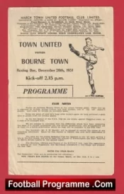 Town United v Bourne Town 1951 at March Town FC