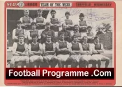Sheffield Wednesday Football Club Multi Autographed Signed Team Picture 1970