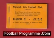 Norwich City Season Ticket Book LMTB 1966 – 1967