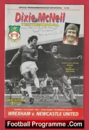 Dixie McNeil Testimonial Benefit Match Wrexham 1994 Signed Autographed