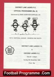 District Line Ladies v Oxford 1992 – Womens Football