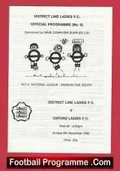 District Line Ladies v Oxford 1992 – Womens Football