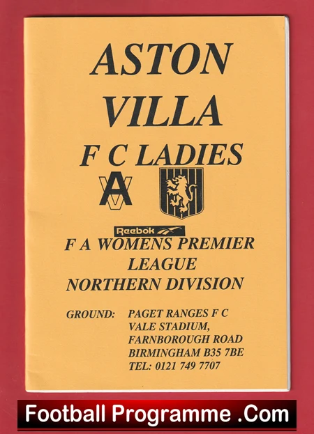 Aston Villa Ladies v Arnold Town 1999 - Womens Football - Image 2