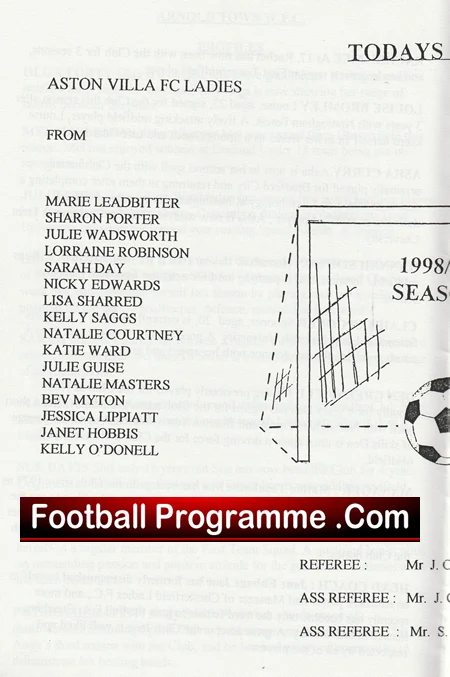 Aston Villa Ladies v Arnold Town 1999 - Womens Football - Image 3
