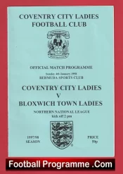 Coventry City Ladies v Bloxwich Town 1998 – Womens Football