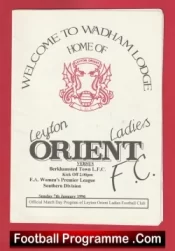 Leyton Orient Ladies v Berkhamsted Town 1996 – Womens Football