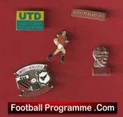 Manchester United Football Badge Collection Man Utd Badges X 5