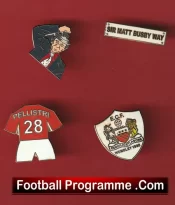 Manchester United Football Badge Collection Man Utd Badges X 5