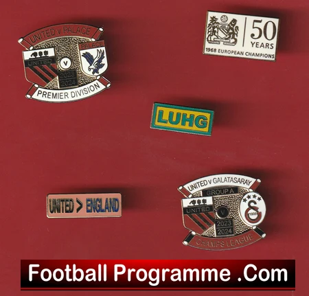 Manchester United Football Badge Collection Man Utd Badges X 5 - Image 2