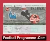Leicester City v Middlesbrough 1997 – League Cup Final Football Ticket