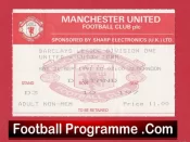 Manchester United v Luton Town 1991 – Football Ticket