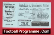 Portadown v Manchester United 1996 – Football Ticket Ireland