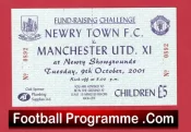 Newry Town v Manchester United 2001 – Football Ticket Ireland