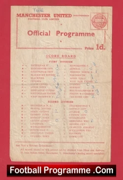  Heart Of Midlothian v Manchester United 1959 - Hearts Vancouver Canada Football Programme .COM Football Programmes Memorabilia