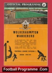 Wolves Wolverhampton v Manchester United 1965 – Man Utd