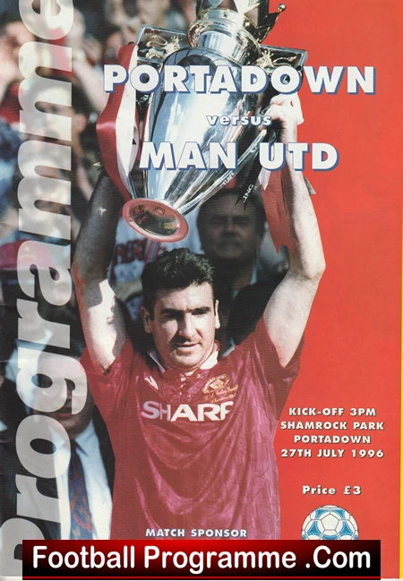 Portadown v Manchester United 1996 - Friendly Match in Ireland - Image 2