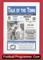 Newry Town v Manchester United 2001 – Man Utd Friendly Northern Ireland