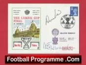 Manchester United Denis Law + Summerbee Autographed Signed FDC 1974 Final