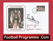 Manchester United Bryan Robson Autographed Signed FDC 1990 FA Cup Winners