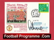 Manchester United Gary Neville Autographed Signed FDC 1992 v Torpedo Moscow