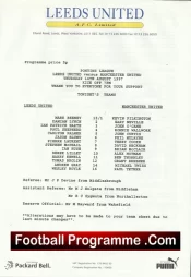 Leeds United v Manchester United 1997 – Reserves + David Beckham