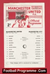 Manchester United v Manchester City 1968 – Man Utd Reserves Game