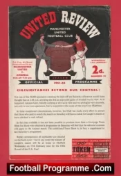 Manchester United v Arsenal 1962 – FA Cup Abandoned Replay + Token