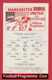 Manchester United v Manchester City 1967 – Reserves Brian Kidd