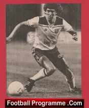 England Manchester United Bryan Robson Autograph Signed Picture Man Utd