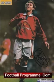 Manchester United Ole Gunnar Solskjaer Signed Magazine Page Picture OGS