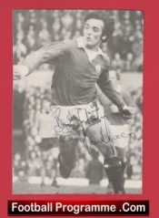 Manchester United Lou Macari Autograph Signed Picture Man Utd