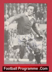 Manchester United Lou Macari Autograph Signed Picture Man Utd
