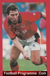 Manchester United Bryan Robson Autograph Signed Picture Man Utd