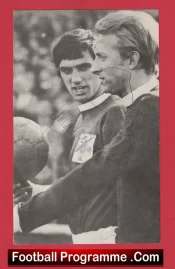 Manchester United George Best + Denis Law Signed Picture Man Utd