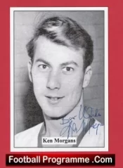 Manchester United Ken Morgans Autographed Signed Picture Man Utd