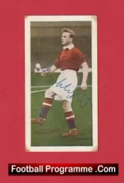 Manchester United Jeff Whitefoot Autographed Signed Football Card Man Utd