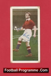 Manchester United Jeff Whitefoot Autographed Signed Football Card Man Utd