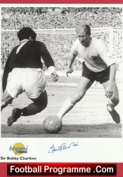 Manchester United England Bobby Charlton Autograph Signed Editions Card